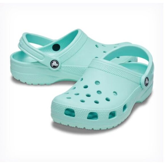 Crocs Classic Clogs in Aquamarine, Women's 11/Men's 9 - Picture 1 of 12